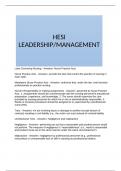 HESI LEADERSHIP/MANAGEMENT