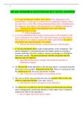 NR 601 POSSIBLE QUESTIONS SET WITH ANSWER / NR601 POSSIBLE QUESTIONS SET WITH ANSWER :LATEST 2021 | CHAMBERLAIN COLLEGE OF NURSING