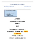 ADL2601 ASSIGNMENT 2 MEMO 2021 SUPER SEMESTER UNISA