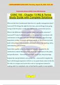 COSC 153 - Chapter 13 RQ & Terms Study Guide with Complete Solutions