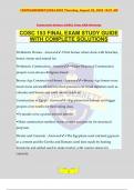 COSC 153 FINAL EXAM STUDY GUIDE WITH COMPLETE SOLUTIONS