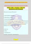 AAPC CPB - Chapter 1 Review Questions and Answers