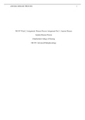 NR 507 Week 2 Assignment: Disease Process Assignment Part 1: Anemia Disease Anemia Disease Process Chamberlain College of Nursing NR 507: Advanced Pathophysiology