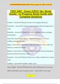 CSCI 2467 - Exam (CSCC Ver. Study Guide) - In Progress Study Guide with Complete Solutions