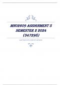 MNO2609 Assignment 5 Semester 2 2024 (347298)