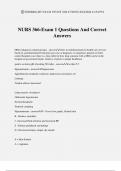 NURS 366-Exam 1 Questions And Correct Answers