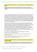 Exam (elaborations) NR 222 Unit 2 Discussion 1: Scope And Standards Of Nursing Practice  NR 222 Unit 2 Discussions and Content Questions.