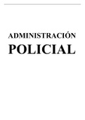 Resumen  Administración policial (GSPP 8050)