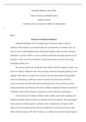 Emotional Intelligence.docx    Emotional Intelligence and itsRole  School of Nursing and Health Sciences  Capella University  Leadership and Communication in Health Care Organizations  ]  Part 1  Elements of Emotional Intelligence  Emotional intelligence 