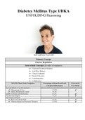 Diabetes Mellitus Type I/DKA UNFOLDING Reasoning (answered) > Diabetes Type I New Onset/DKA Clinical Reasoning Case Study; Jack Anderson, 9 years old, complete latest summer 2021.