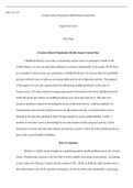 MSN FP6011   Assessment2 1.docx  MSN_FP_6011  Evidence-Based Population Health Improvement Plan  Capella University  Title Page  Evidence-Based Population Health Improvement Plan  Childhood obesity is not only a concerning current issue in community healt