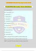 PTCB EPRN SIG Codes Terms Definitions