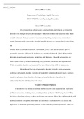 PSYCH FPX2900   Assessment2 2.docx  PSYCH_FPX2900  Cluster B Personalities  Department of Psychology, Capella University  PSYC-FPX2900: Intro Psychology Personality  Cluster B Personalities  If a personality is defined as how a person thinks and behaves, 