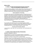 PHARM NR 508 Chapter 1: The Role of the Advanced Practice Nurse as Prescriber Roles and responsibilities of APRN prescribers  Chapter 2: Review of Basic Principles of Pharmacology Metabolism: Metabolism & Half Life