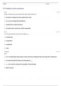 Ammonia Refrigeration Final Exam 2024 Questions With 100% Correct Answers!!