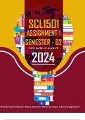 SCL1501 ASSIGNMENT 1 SEMESTER 2 - 2024