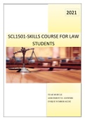 SCL1501 ASSIGNMENT 01 SOLUTIONS, 2021 (YEAR MODULE)