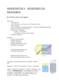 Samenvatting hoofdstuk 1 - scheiden en reageren