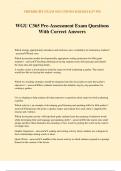 WGU C365 Pre-Assessment Exam Questions With Correct Answers