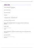 ABA IOA QUESTIONS WITH COMPLETE ANSWERS GRADED A+