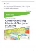 Test Bank-  Davis Advantage for Understanding medical surgical Nursing  7th Edition (  Williams hopper,2022) Latest Edition || All Chapters 1-57