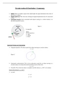 Circular motion and Gravitation 