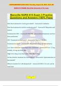 MaryVille NURS 615 Pharm Exam Bundle Pack:::Questions and Answers | 100% Correct