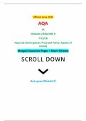 Official June 2024 AQA AS ENGLISH LITERATURE B 7716/2B Paper 2B Literary genres: Prose and Poetry: Aspects of comedy Merged Question Paper + Mark Scheme