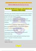 Maryville NURS 615 Exam 2 Questions and Answers (100% Pass)