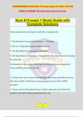 Nurs 615 exam 1 Study Guide with Complete Solutions