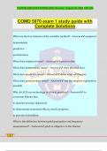 COMD 5070 exam 1 study guide with Complete Solutions