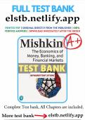 THE Test Bank for Economics of Money Banking and Financial Markets 13th Edition Mishkin