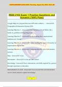 MSIS 2103 Exam 1 Practice Questions and Answers (100% Pass)