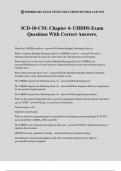 ICD-10-CM: Chapter 4- UHDDS Exam Questions With Correct Answers.