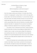 SOCW  6210 Wk 8Assgn.pdf  SOCW 6210  Sociocultural Differences in Perspectives on Aging  Walden University  SOCW 6210: Human Behavior and the Social Environment II   Sociocultural Differences in Perspectives on Aging  Social views on aging vary among soci