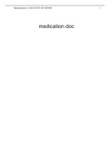 medication doc,VERIFIED ANSWERS GRADED A.