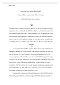 FPPart3. extension .doc  MMPA 6405  Ethics and Social Justice: Final Project  Masters of Public Administration, Walden University  MMPA 6405: Ethics and Social Justice  Abstract  This paper focuses on Maryland Department of Health and the decision makers 