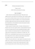 CD005.docx  CD005  Observing, Documenting and Assessing  Walden University  CD005: Observing, Documenting and Assessing  Part I: Case Study #1  Firstly, observation is an important teaching resource. Observations in early  childhood are done by observing 