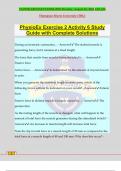 PhysioEx Exercise 2 Activity 6 Study Guide with Complete Solutions