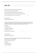 biol_22 Complete Study Guide With Complete Questions Exam And Verified Answers.