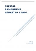 PRF3702 Assignment 1 (COMPLETE ANSWERS) Semester 2 2024 (533152) - DUE 30 August 2024.