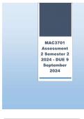 MAC3701 Assessment 2 (COMPLETE QUESTIONS & ANSWERS) Semester 2 2024