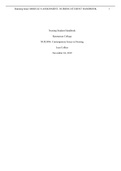 Exam (elaborations) NUR 3894 MODULE 8 ASSIGNMENT- NURSING STUDENT HANDBOOK Chamberlain College of Nursing (NUR 3894 MODULE 8 ASSIGNMENT- NURSING STUDENT HANDBOOK Chamberlain College of Nursing)