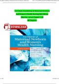 Test Bank Foundations of Maternal-Newborn and Women’s Health Nursing 8th Edition (Murray, 2024) Chapter 1-28 | All Chapters ISBN: 9780323827386 Newest Edition 2024 Instant Pdf Download