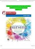 Test Bank Fundamentals of Nursing, 3rd Edition by Barbara L Yoost Complete guide Chapter 1- 42| Test Bank 100% Veriﬁed Answers ISBN: 9780323547390 Newest Edition 2024 PDF INSTANT DOWNLOAD