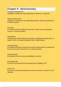 Chapter 9 - Stoichiometry.