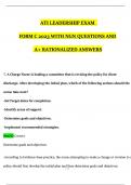 ATI LEADERSHIP EXAM FORM C 2023 WITH NGN QUESTIONS AND A+ RATIONALIZED ANSWERS