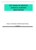 TEST BANK FOR MEDICAL SURGICAL NURSING 2021 LATEST EDITION