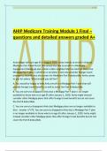 AHIP Medicare Training Module 1 Final – questions and detailed answers graded A+