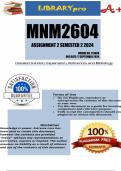 MNM2604 Assignment 2 Full Solutions Semester 2 2024 (713888) - DUE 17 September 2024